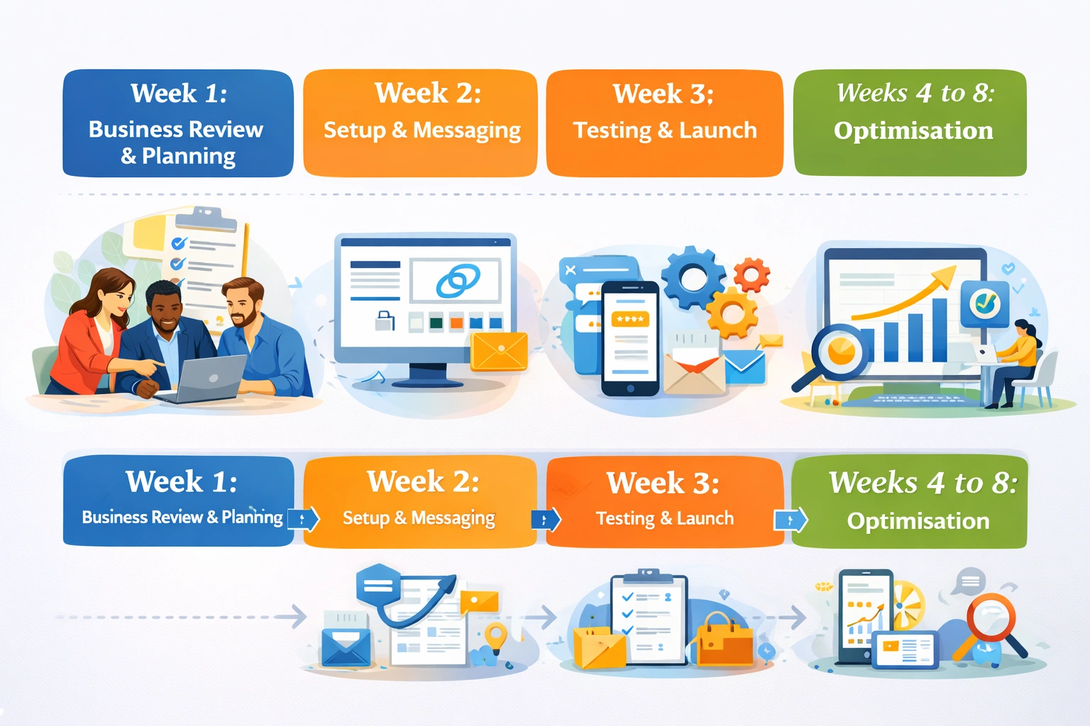 google business Reviews Timeline