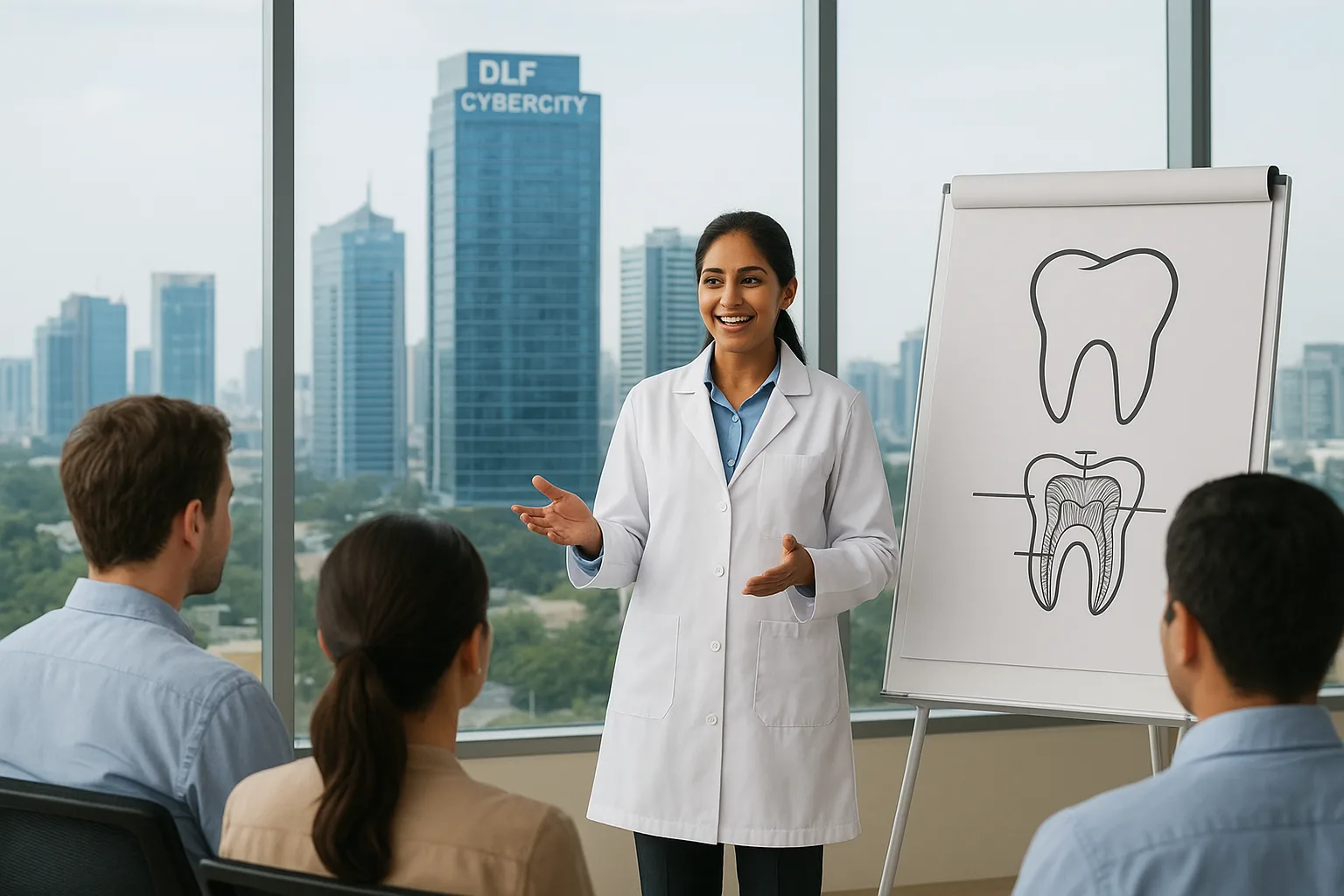 Doctor taking Dental Corporate Workshop