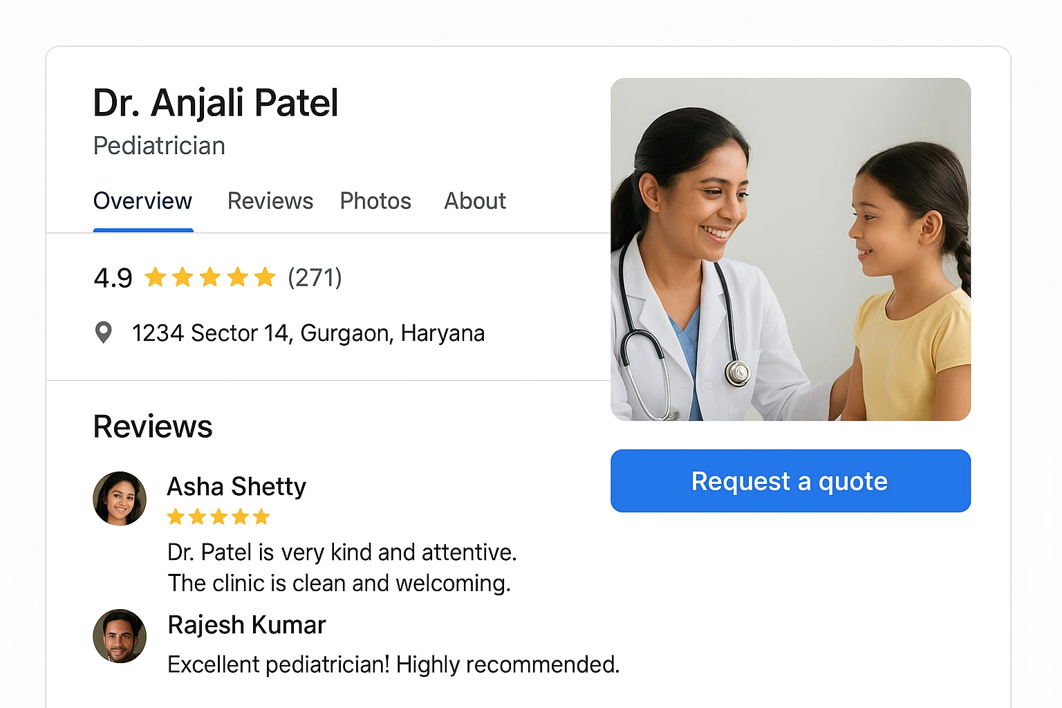 Google Business Profile optimization for pediatric clinics