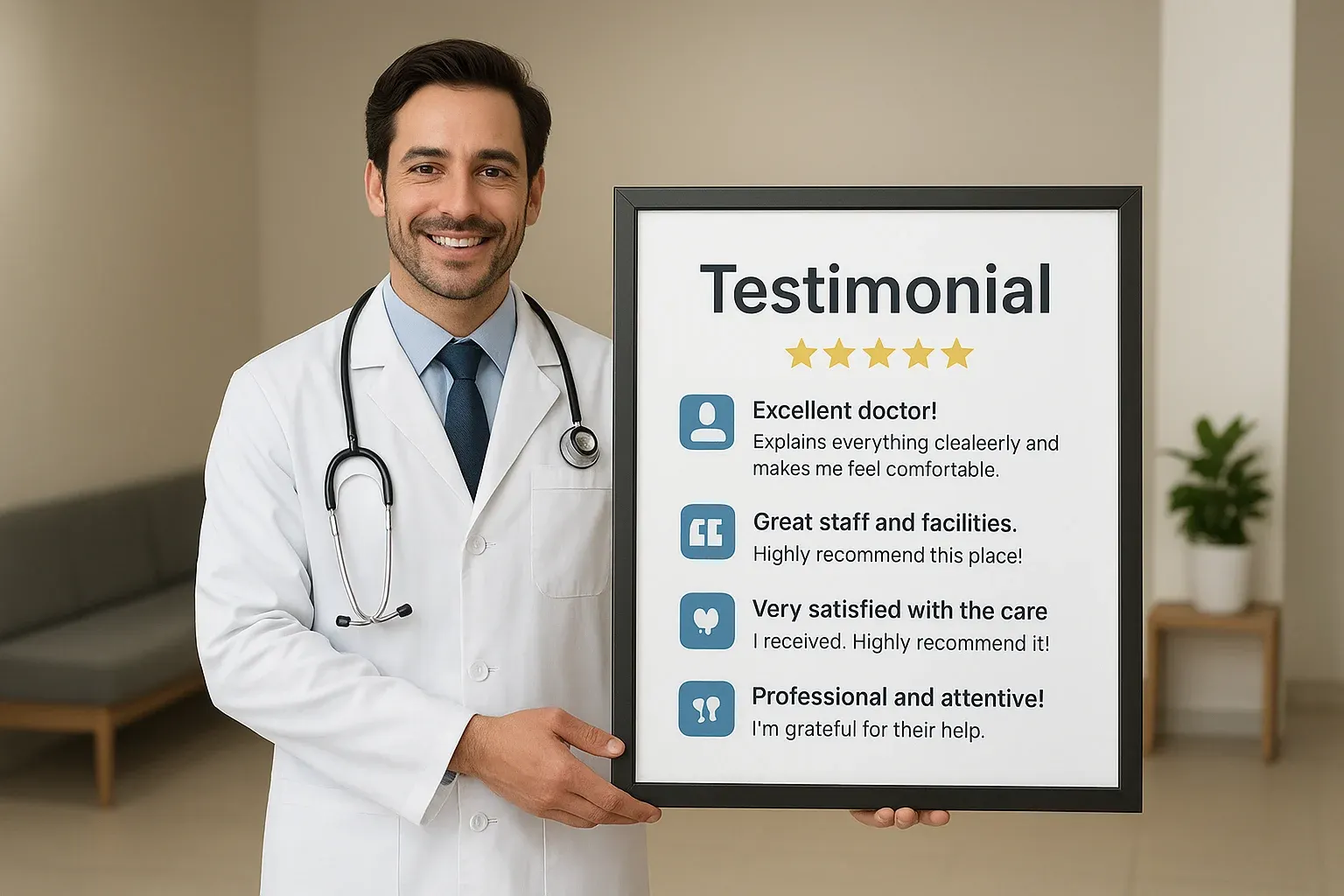 Doctor discussing ethics and patient privacy