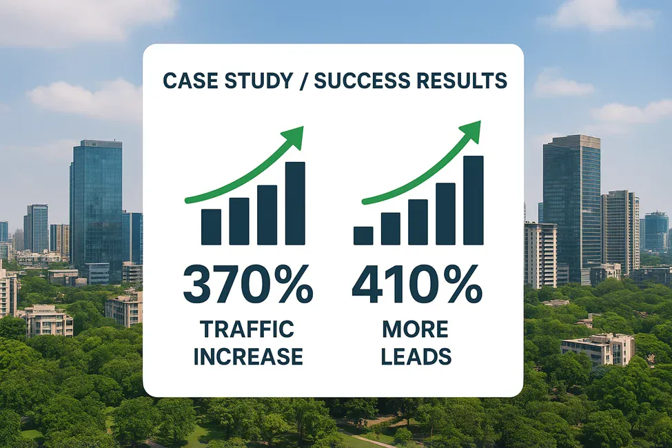 Elite Realty Gurgaon SEO case study results and performance metrics