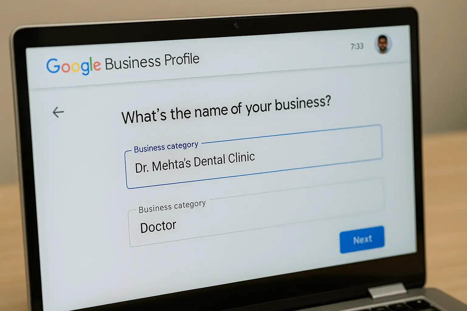 Optimizing clinic name for Google Business Profile