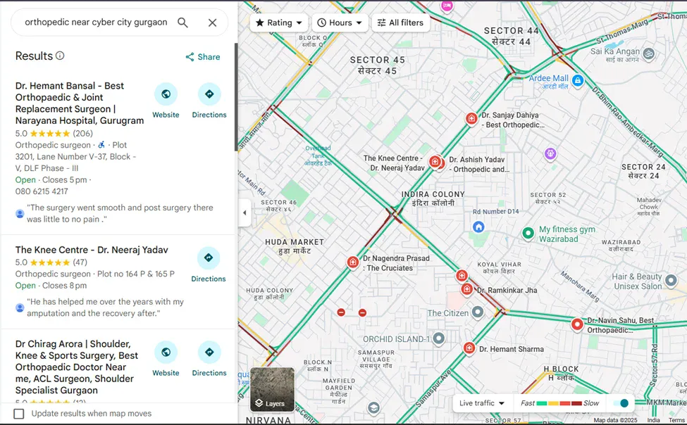 Google Business Profile for Gurgaon clinics