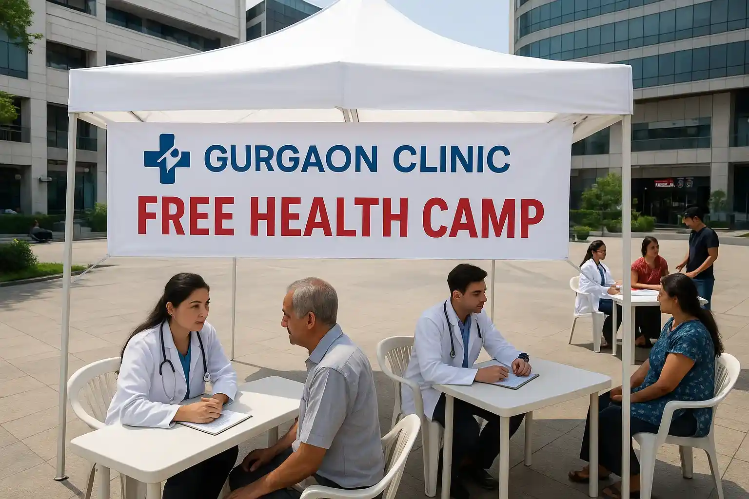 Healthcare community involvement and health camps
