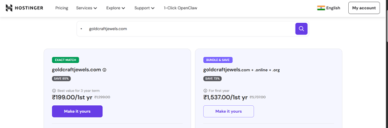 Hosting providers logos for jewelry website setup