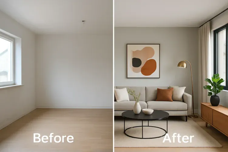 Interior design portfolio showcase for Google Business Profile