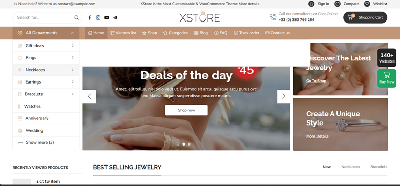 Jewellery Niche Market Theme