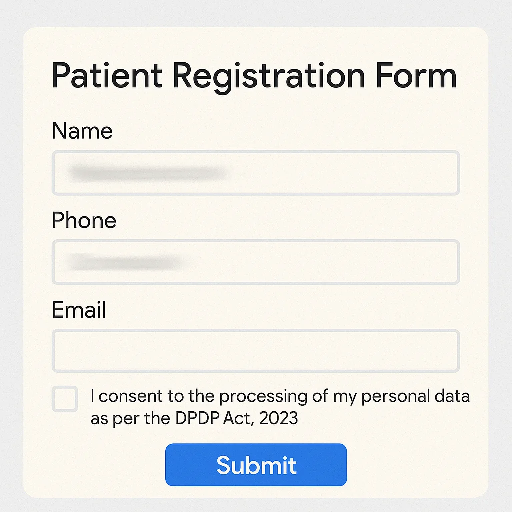 Healthcare Patient Registration Form Filling