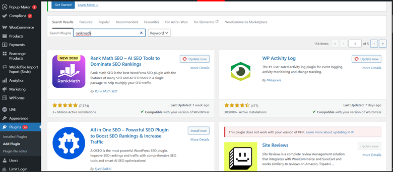 Rank Math and SEO plugins in WordPress
