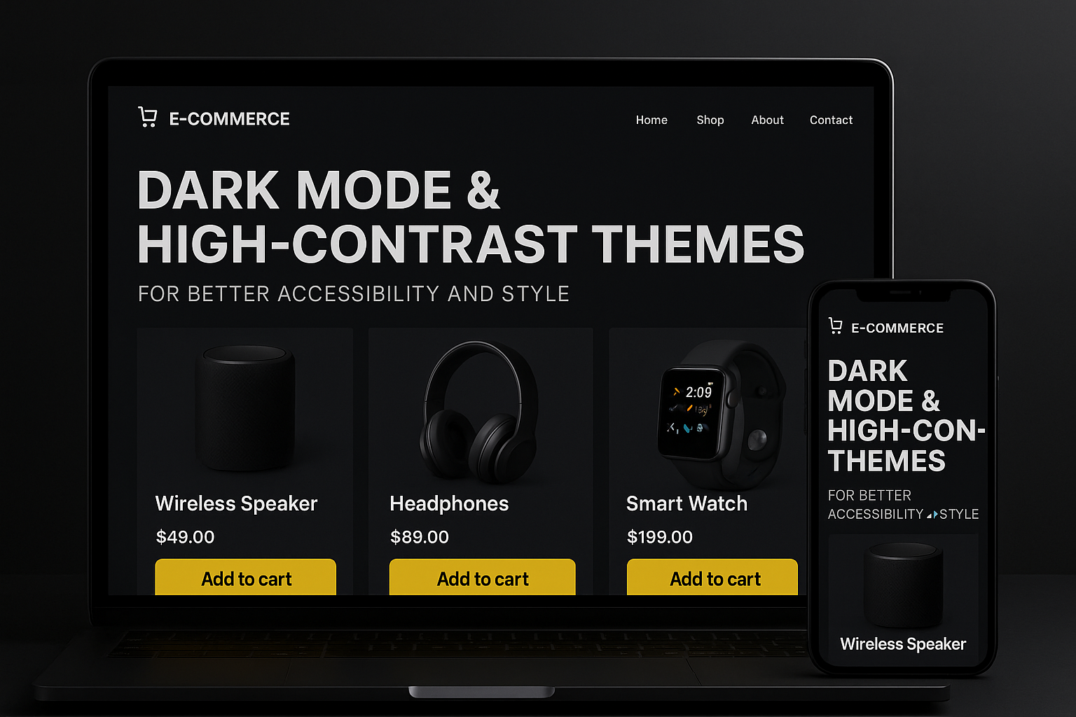 Dark mode and high-contrast design for Scottish websites