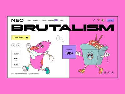 Neo-brutalism for select creative Scotland brands