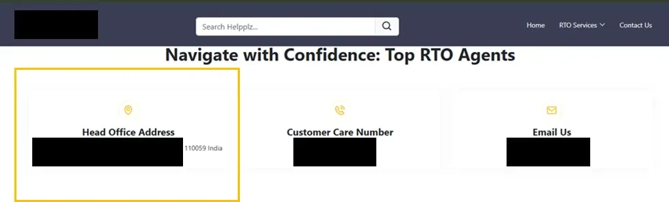 Website showing consistent NAP information and Google Business Profile integration