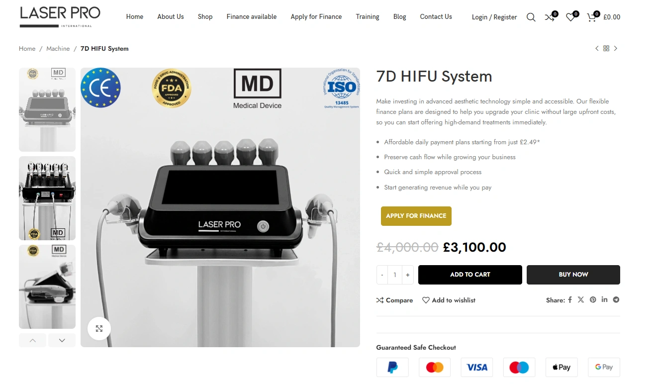 LaserPro International payment gateway integration