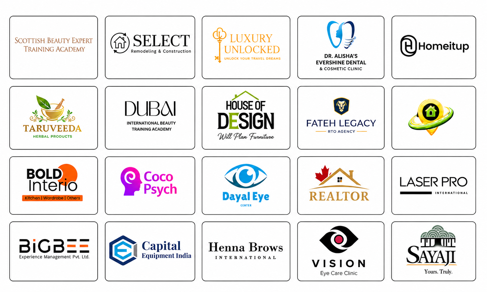 Clients we serve logos