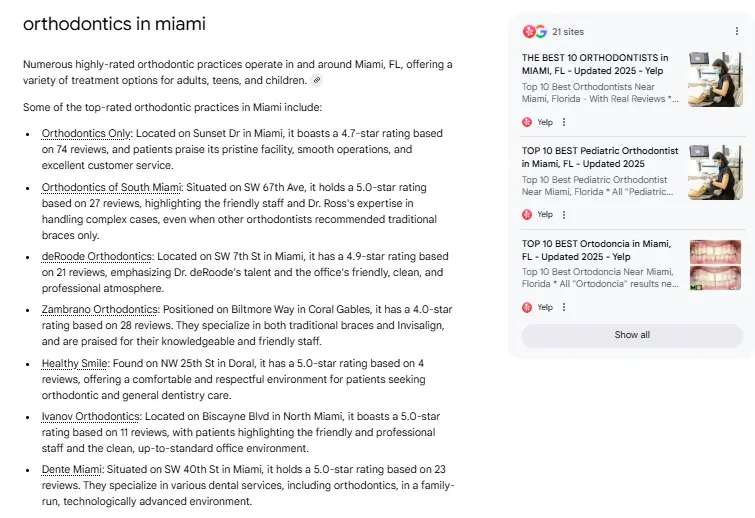 Miami Orthodontist SEO